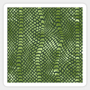 Shiny Green Snake Skin Sticker